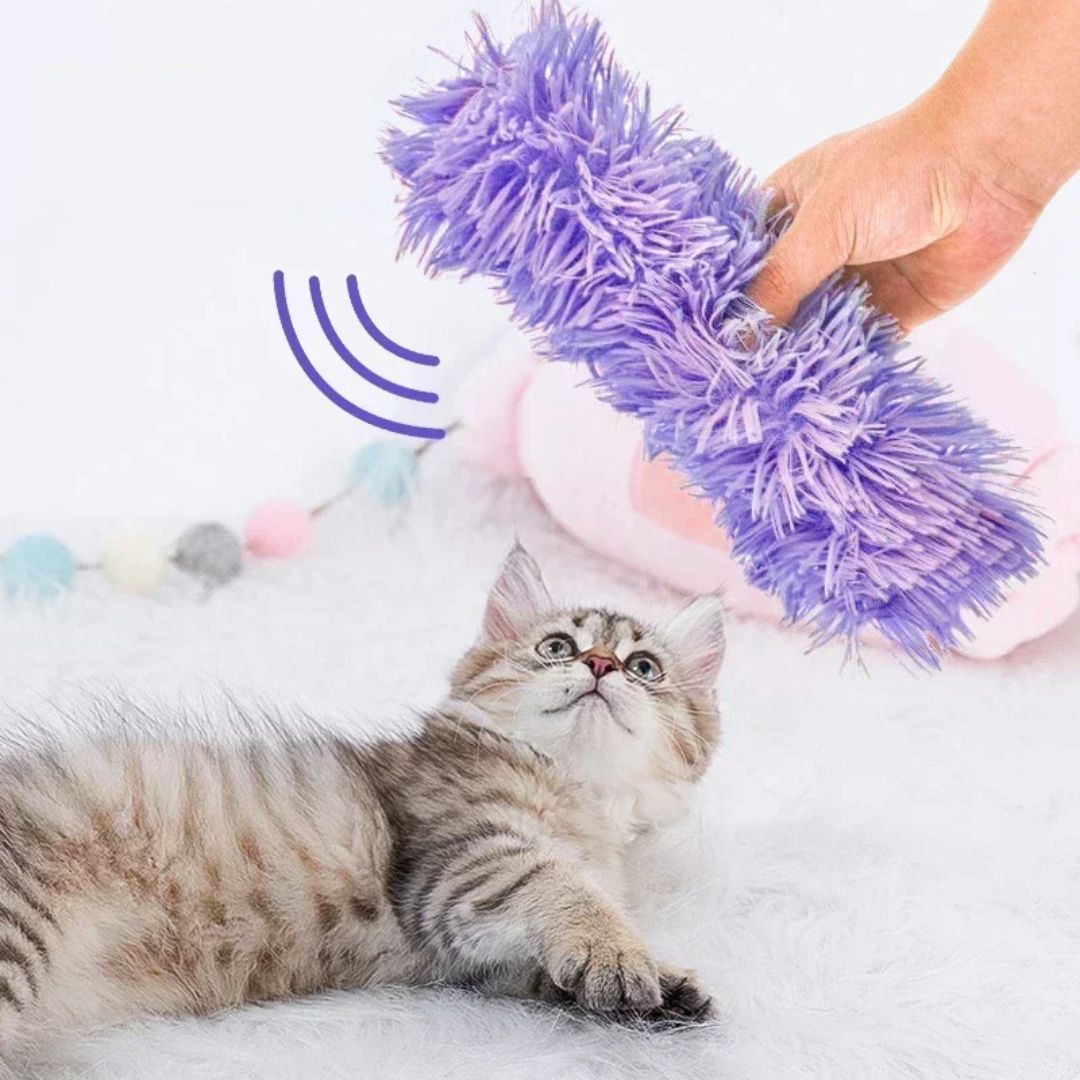 Peluche couinante pour chat