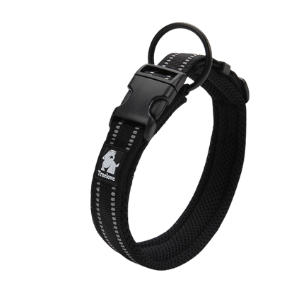 Collier noir en nylon pour chien 