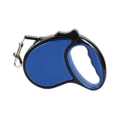 Laisse enrouleur bleue pour chien
