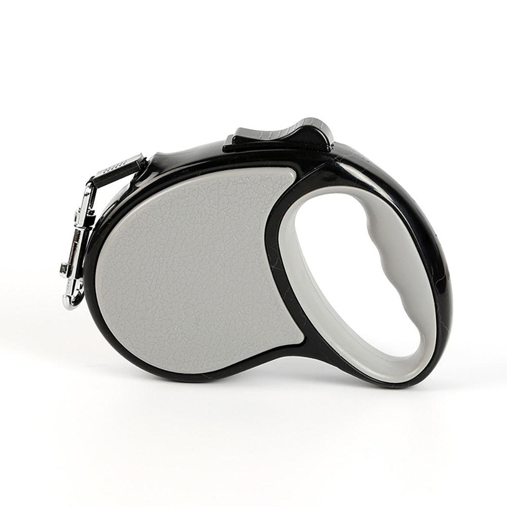 Laisse enrouleur grise pour chien