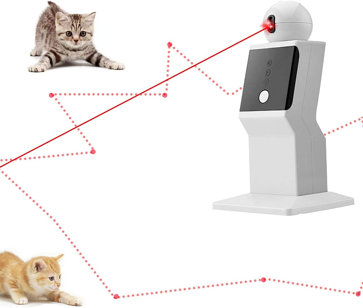 Laser automatique à mouvements aléatoires pour chat