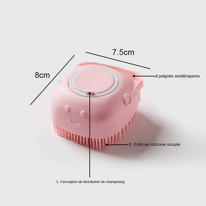 Dimensions brosses de bain pour chien et chat