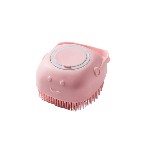Brosse de bain rose pour chien et chat