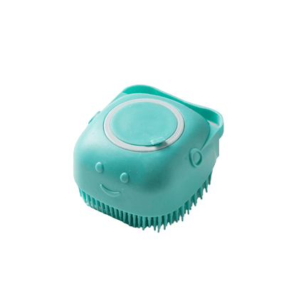 Brosse de bain bleue pour chien et chat