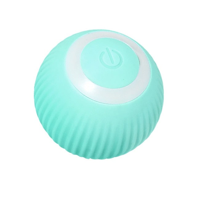 Balle interactive bleue pour chat