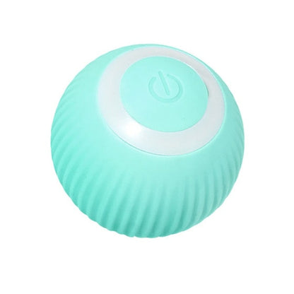Balle interactive bleue pour chat
