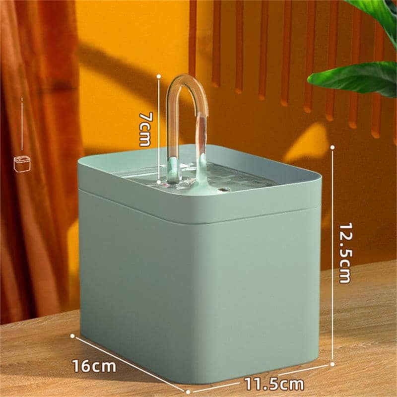 Dimensions de la fontaine à eau pour chat