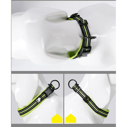 Collier vert en nylon pour chien 