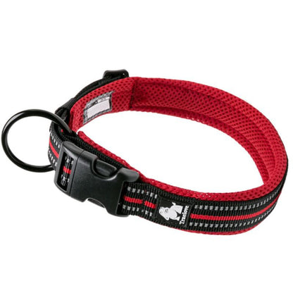 Collier rouge en nylon pour chien 