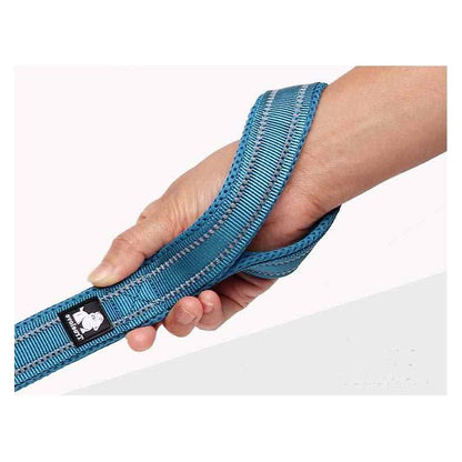 Laisse bleue en nylon pour chien